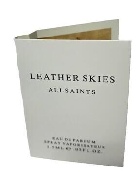 Allsaints Leather Skies Eau De Parfum Spray 1.5ml Booklet Unisex Fragrance